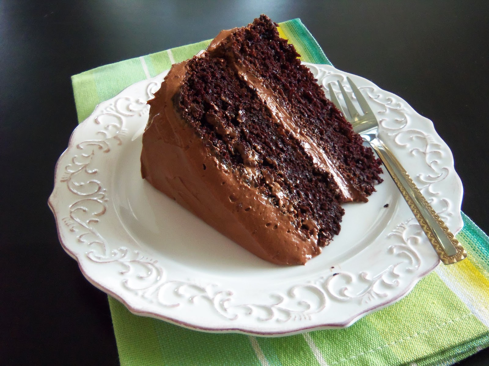 double chocolate cake images Double-Chocolate Layer Cake