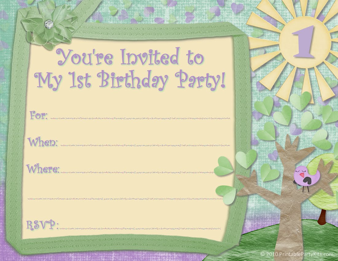 Click on the free kids 1st birthday party invite template to see it ...