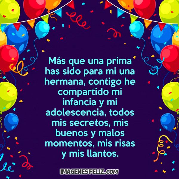 Feliz Cumpleaños Prima