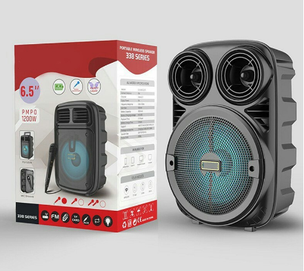 Speaker Bluetooth Portable 6,5inch tampilan untuk produk speaker dengan box