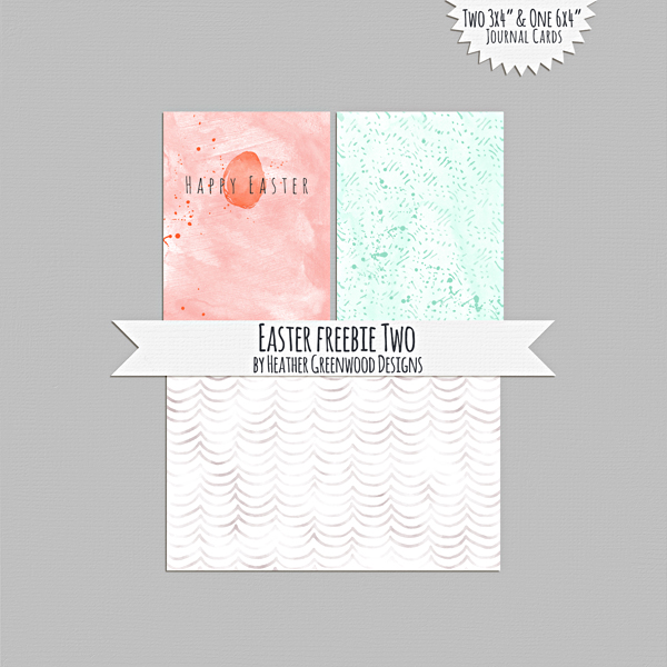 Heather Greenwood | Easter/Spring Journal Cards Two | Freebie | Printables