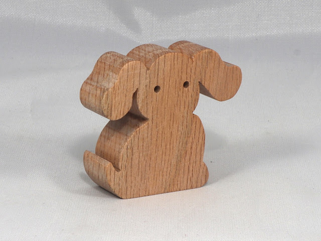 Toy Puppy Dog Cutout, Handmade, Stackable, Unfinished, Unpainted, and Ready to Paint, From the Itty Bitty Animal Collection