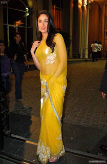 Kareena in Yellow Sari