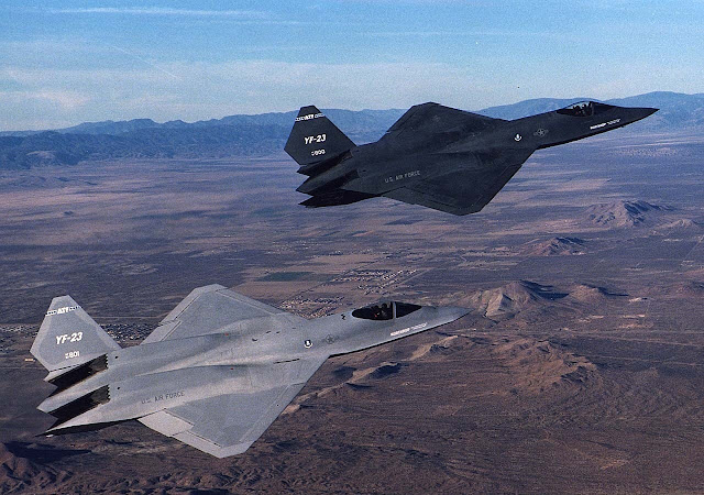 Twin Northrop YF-23 Grey and Black 