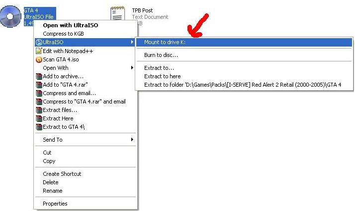 How to install gta 4 - how to mount iso file