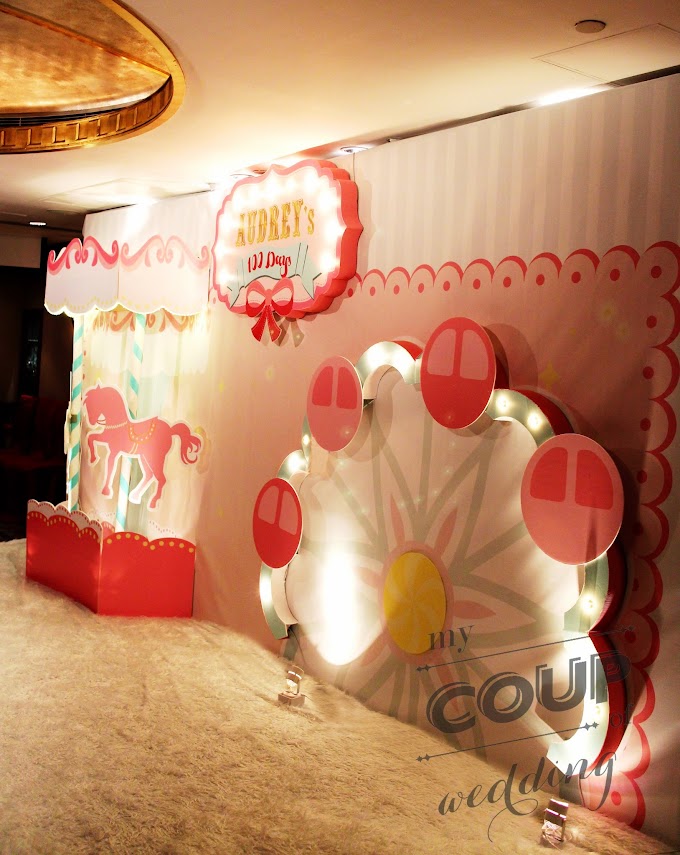 100 Days Celebration Party Decoration - Playground Theme @Sheraton Hong Kong Hotel