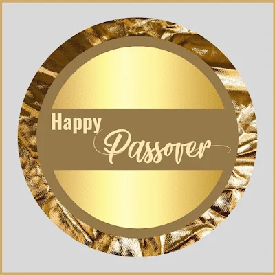 Happy Passover Greeting Cards Printable Sticker Labels - Gold Brown Beige Theme - 10 Free Modern Designs