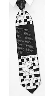 crossword puzzle neck tie