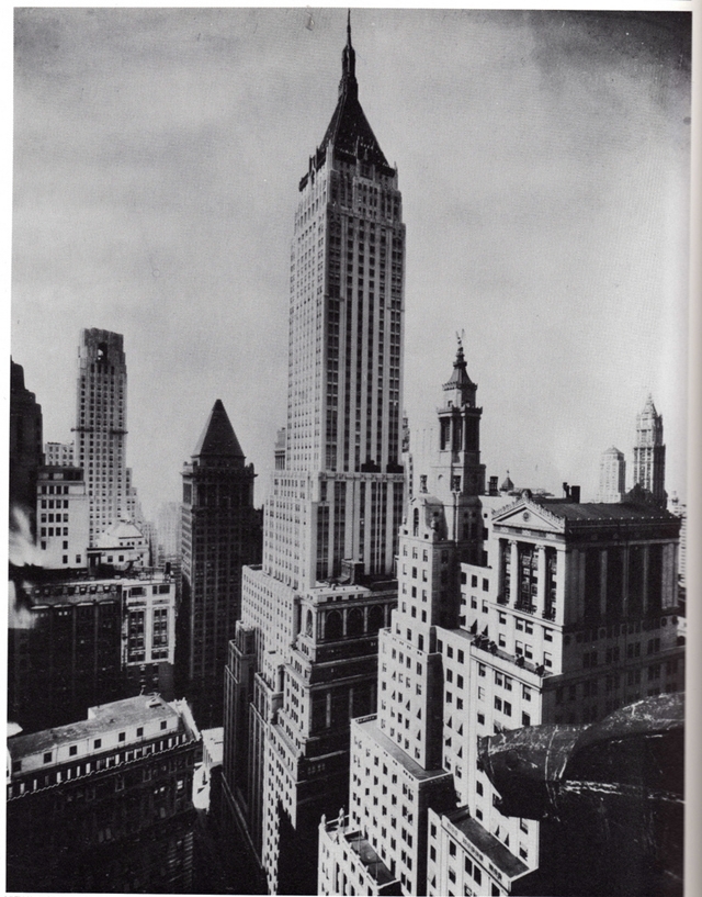 Old picture of the Bank of Manhattan Trust Building, New York City