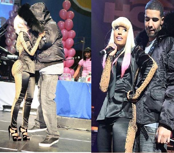 he's now kissing Nicki Minaj, He said Live on stage.. with a kiss btw. he's now kissing Nicki Minaj, He said Live on stage.. with a kiss btw.