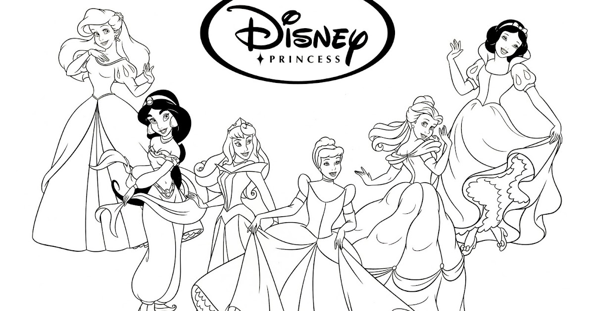 Desenhos de Princesas da Disney para Colorir e Imprimir