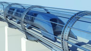 Hyperloop konsepnya mirip kereta api bedanya Hyperloop menggunakan tabung sebagai pengganti rel