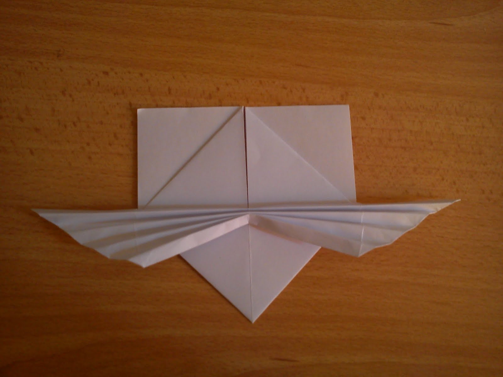 tutorial origami hati  bersayap