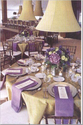 So You Are Thinking Of A Purple Gold Wedding Theme