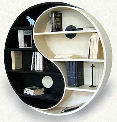 diseño estante ying yang