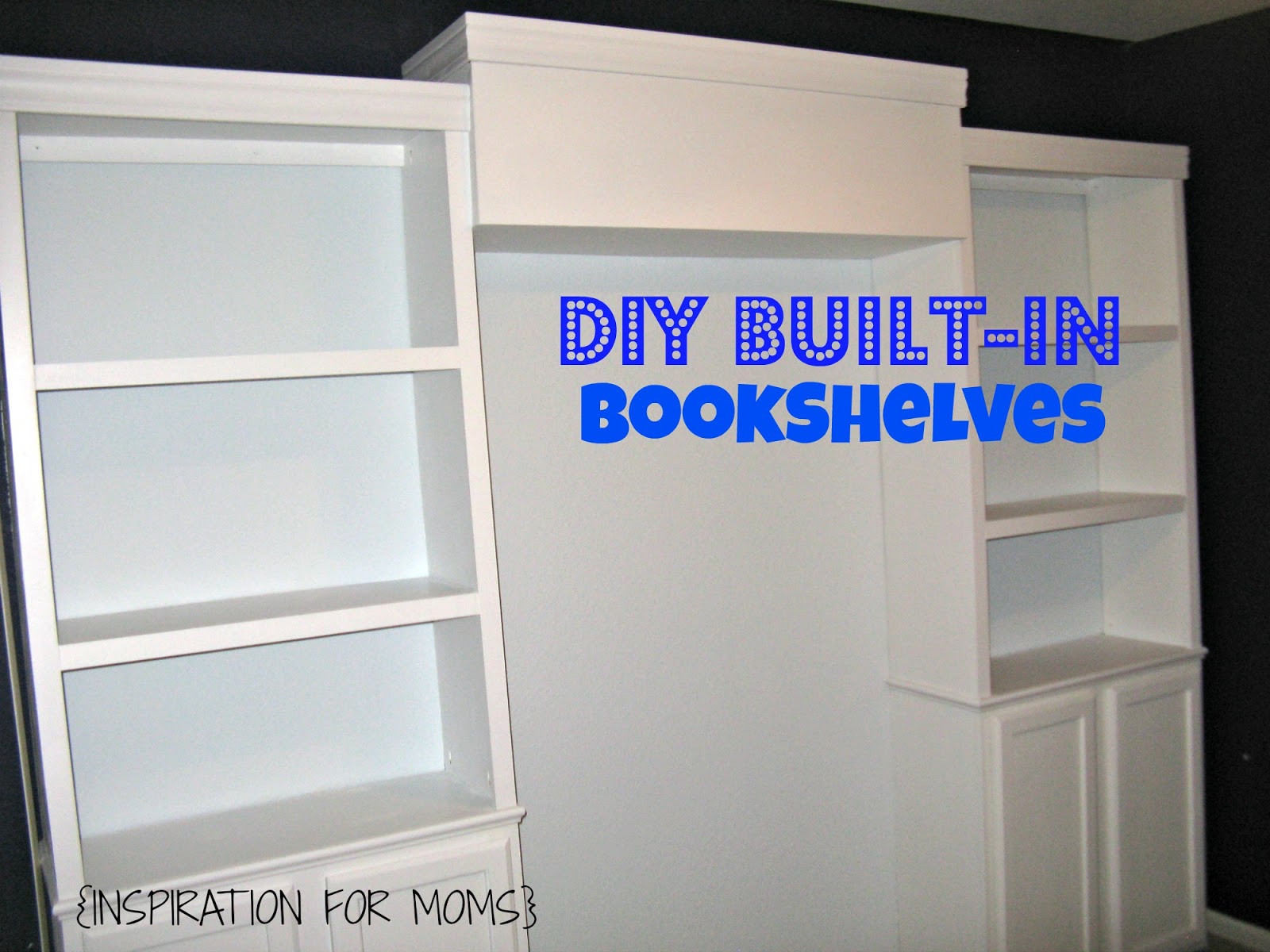 Build Your Own Built-in Bookshelves - Inspiration For Moms