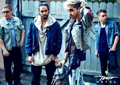 Grupo Tokio Hotel en sesión de foto