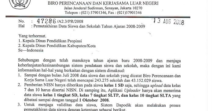 Surat Resmi & Seluk Beluknya: Contoh Surat Resmi Bagian I