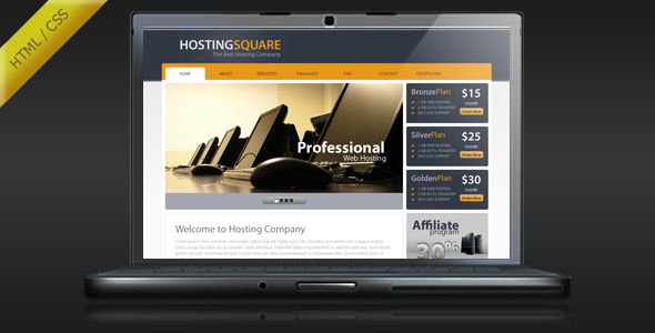 HostingSquare - Web Hosting HTML Template - Hosting Technology