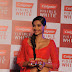 Sonam Kapoor Super Sexy Cleavage and Navel Show In Red Manish Malhotra Dress At The Launch Of 'Colgate Visible White Toothpaste'
