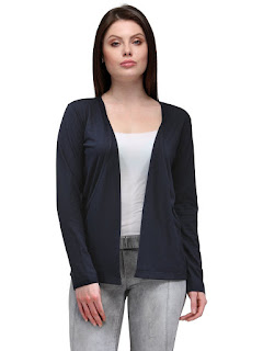 TSX Cotton Women's Blue Shrug