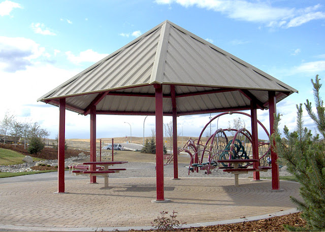 steel metal roof gazebo