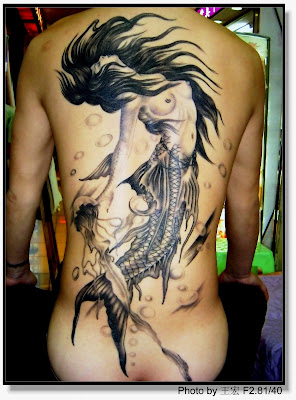 mermaid tattoo art