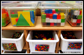 photo of: Kindergarten Organization of Math Materials via RainbowsWithinReach