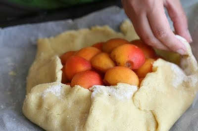 We ate quite a few of those delicious Bergeron apricots while in France Rustic Apricot Tart