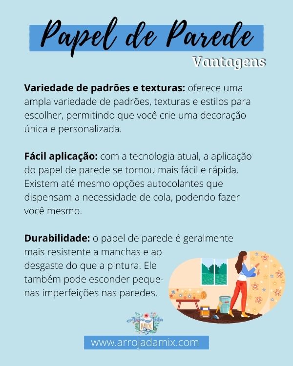 Pintura ou Papel de Parede - Qual Escolher