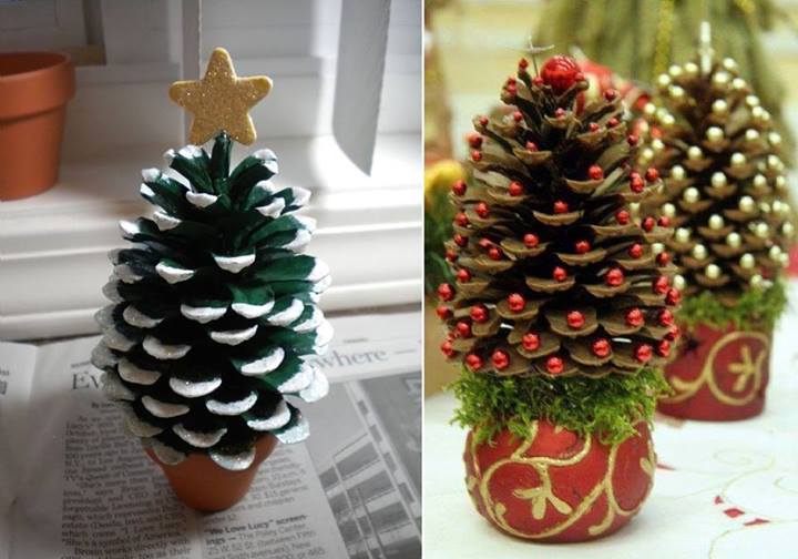 cones with start christmas ideas