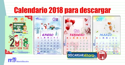 Calendario 2018 para descargar