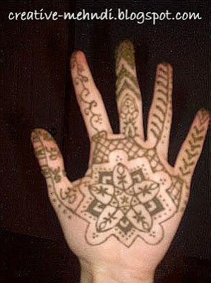 Indian mehndi pattern design