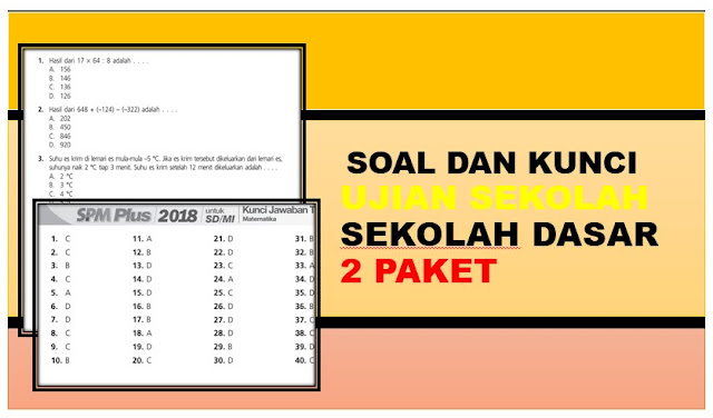 Download Soal dan Jawaban Ujian Sekolah