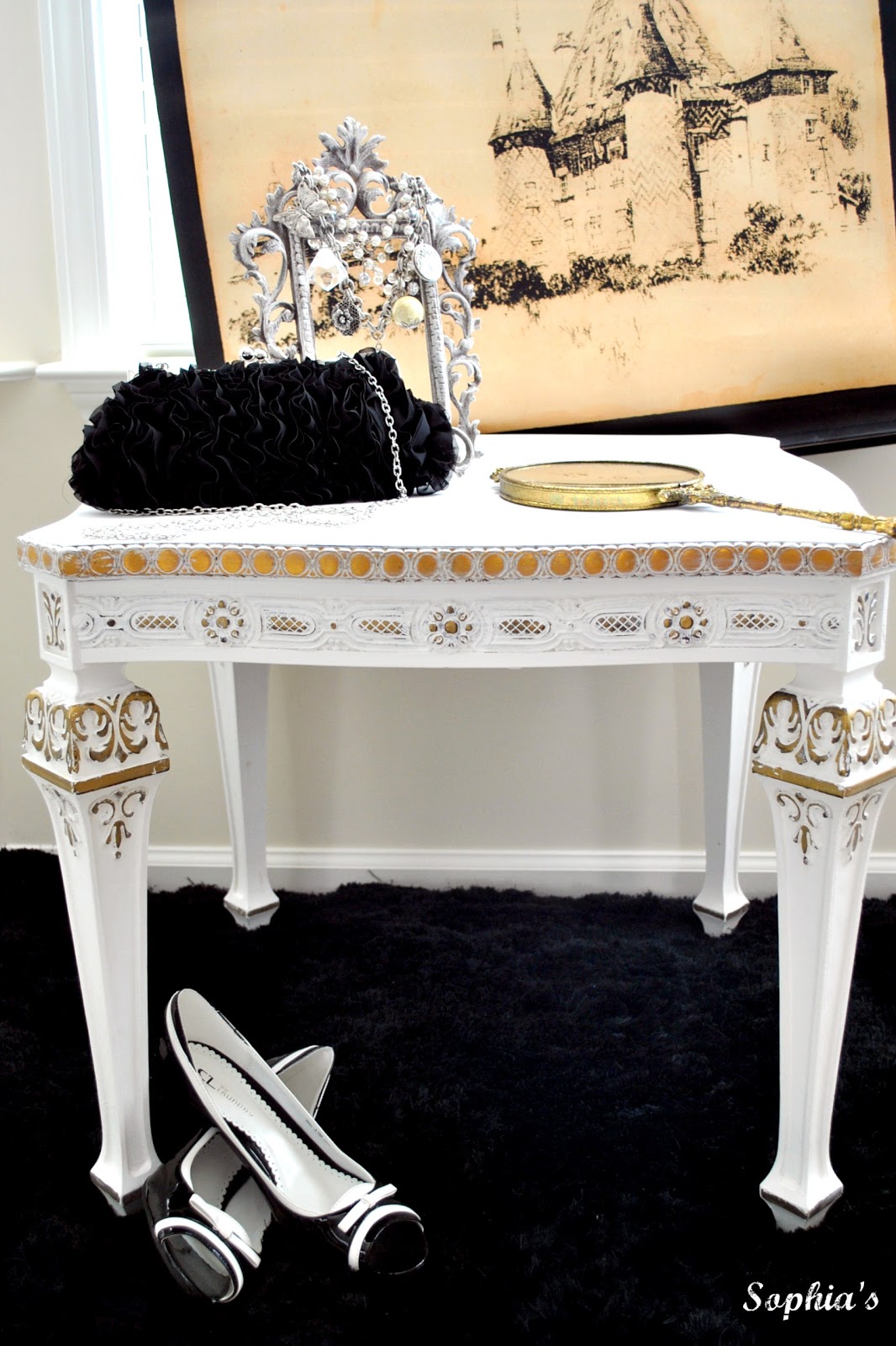 Fancy Gold Side table