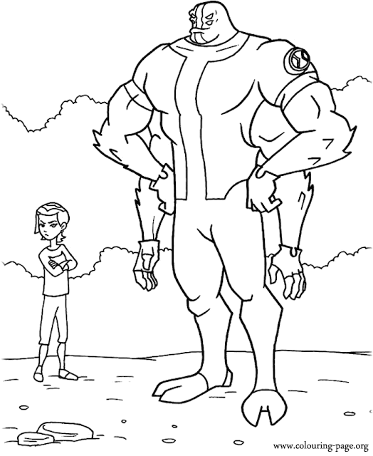 very best ben 10 coloring pages