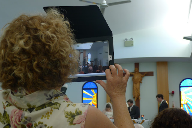 using the iPad as a camera at a wedding