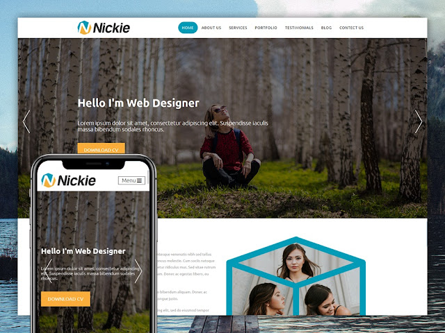 personal html5 template