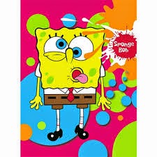 Grosir Selimut Rosanna Soft Panel Blanket Spongebob