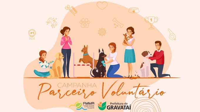 Canil Municipal de Gravataí lança a campanha "Parceiro Voluntário"