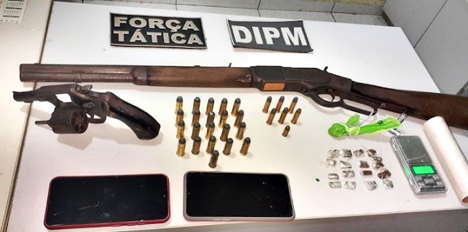 VÍDEO: PM captura oito indivíduos em posse de armas de fogo e entorpecentes em Parnaíba