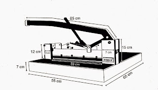 spesifikasi Track paper cutter machine alat potong kertas 1 rim harga terjangkau