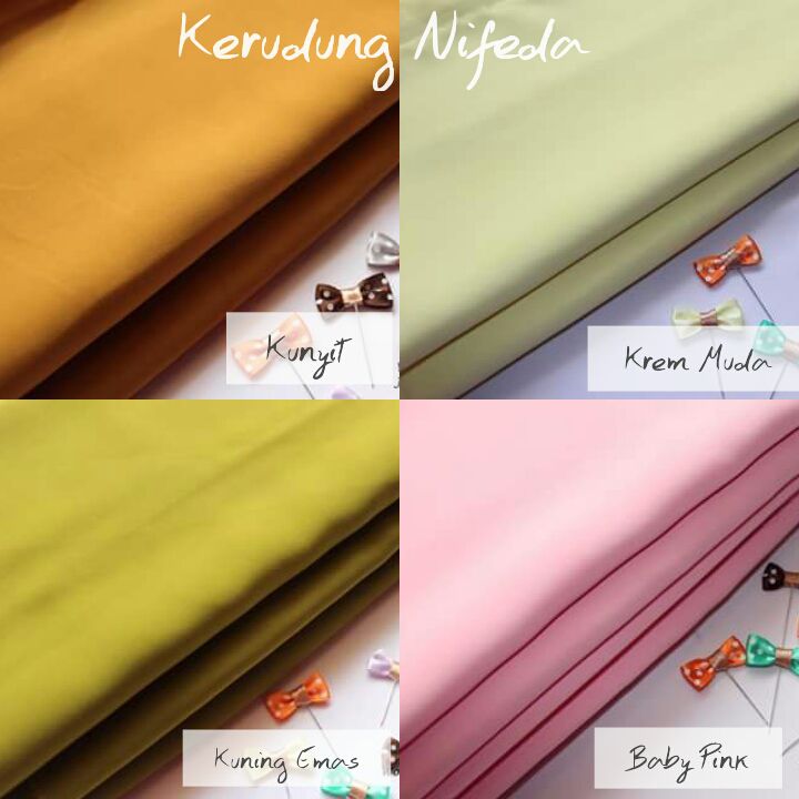 KERUDUNG DAN KAIN WOLFIS NIFEDA Katalog Warna  Kain Wolfis 