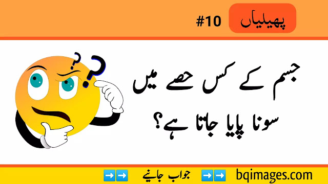 Paheliyan in Urdu with Answer
