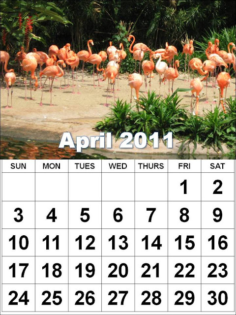 2011 calendar template april. APRIL 2011 CALENDAR TEMPLATE