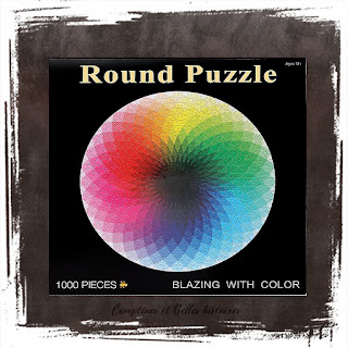 Puzzle rond façon mandala - 1000 pièces  une activité jeu pour créer une décoration zen  pour les enfants et adultes