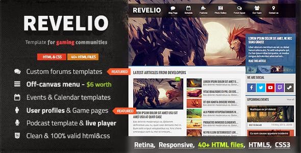 Best Responsive Gaming HTML Template 