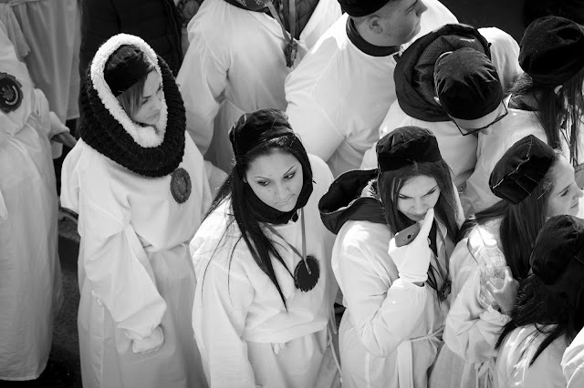 Festa di Sant'Agata a Catania-Giro esterno-Processione dei fedeli devoti