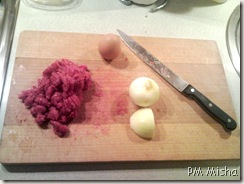 Bife tártaro - antes