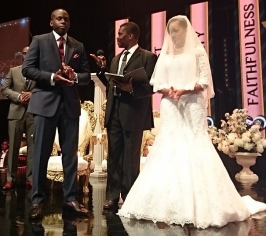 wedding ceremony between Tomi Ashimolowo and Dorothy Jeneba Kamara